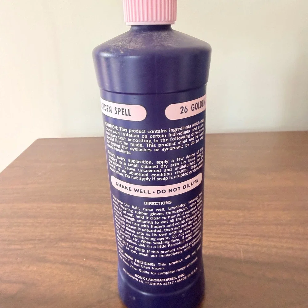 Roux Fanci-Full Rinse 12 Black Rage Temporary Hair Color 16oz Lot of 2 Bottles